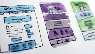 Illustrasjon av design wireframes